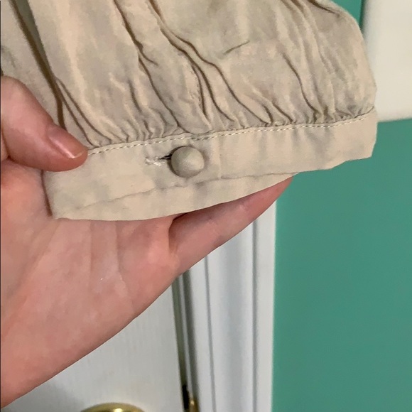 ANTHROPOLOGIE CREAM BABYDOLL BLOUSE NWOT - Picture 4 of 6